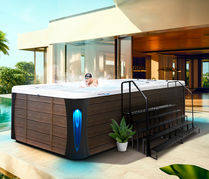 Calspas hot tub being used in a family setting - Taunton